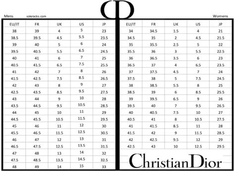 dior sneakers sizing|Dior shoe size chart.